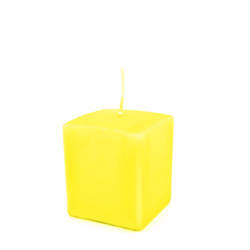 MOCCOLO QUADRATO ø7,5 h9 GIALLO