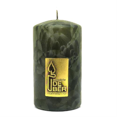 MOCCOLO KALEIDO ø8 h15 650gr VERDE OLIVA