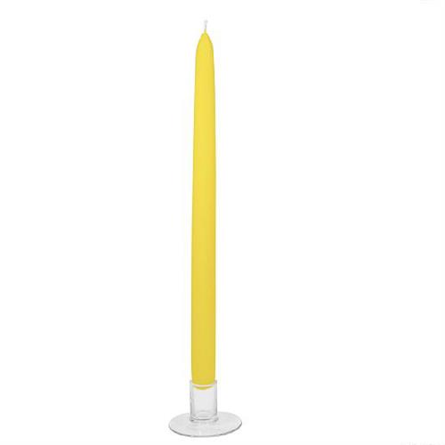 CONF. DA 10 CANDELE CONICHE H35 D2.5 EVENTI GIALLO